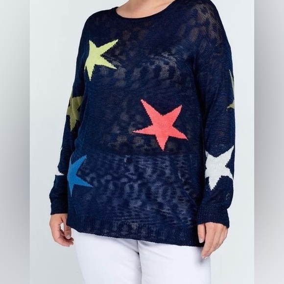 ⭐️Davi & Dani boutique sweater - very lightweight, loose, & comfy - size large - Picture 3 of 10